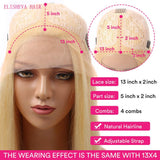 Blonde Lace Front Wigs Human Hair 613 Body Wave Wig T Part Human Hair Wigs for Black Women Pre Plucked with Baby Hair 150% Density 9A Brazilian Blonde Virgin Hair (10inch, 613 body wave wig)