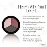 Emani Vegan Cosmetics Trio Eye Shadow Colors (Tango)