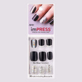 KISS imPRESS "TEXT APPEAL" Short Nails by Broadway Press-On Manicure