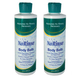 No-Rinse Body Bath, 8 fl oz - Leaves Skin Clean, Refreshed and Odor-Free (Pack of 2) - Makes 16 Complete Baths