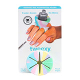 tweexy Wearable Nail Polish Holder Ring, Fingernail Painting Tool, Manicure and Pedicure Accessories (Mermaid Sparkle & Unicorn, 2-Pack)