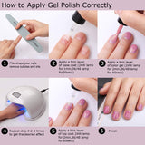 Makartt Gel Nail Polish Kit - 22 Fall Winter Color Gel Nail Polish Set 8ML Base Coat Top Coat Nail Polish Set