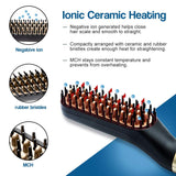 Beard Straightener for Men,Beard Straightening Heated Brush,JOYFORCARE Electric Mens Hair Comb for Home &Travel,110-240V