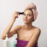 Microfiber Hair Towel Wrap for Women - Quick Drying Turban for Curly, Long, Thick or Short Hair - Ultra Absorbent Anti Frizz Head Wraps for Sleeping and Showering (3 Pack)