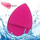 Expanding Facial Exfoliator by Maiko Beauty | Premium Reusable Exfoliation Sponge For Face | Set of 2 | Gentle Exfoliating Finger Mitt Glove | Daily Cleansing Dead Skin Buffing Brush For Shower | Remo