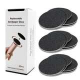 1 Box (60pcs) Replacement Sandpaper Pad Disks Discs (Extra Coarse 80 Grit) for Electric Foot File Callus Remover Machine