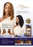 Outre Lace Front Wig Pre Plucked Lace Parting Natural Baby Hairs HD Transparent Crimp Wave Style SAFIRA (DRFFBLKCHER)