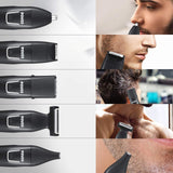 Povos 5 in 1 Beard Trimmer Body Groomer Cordless Style and Detail Kit