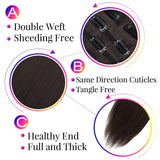 Felendy Hair Extensions Clip in Curly Wavy Straight 6 PCS 4PCS Set Thick Long Hairpiece for Women Double Weft Ash Blonde Mix Bleach Blonde