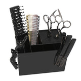 Barber Tools Holder, Segbeauty Professional Haircutting Shears Sissors, Hair Brush Organizer Storage Rack Case Hairdressing Groomer Tool Box Stand for Hair Clipper Brushes Combs Clips Organizer