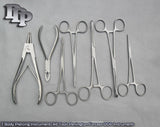 7 Body Piercing Instruments Kit Tools Penington Forceps DDP Instruments