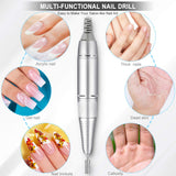 Electric Acrylic Nail Drill Machine - LONOVE Upgraded 30000rpm High Speed Rechargeable Efile Nail Drill Kit Set for Acrylic Gel Nails, Professional Electric Grinder Tool for Salon Use or Home DIY
