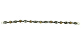 Pink Pewter Authentic Cy'ra Beaded Headband, Detachable Stretch Band & Choker, Women Hair Jewelry, One Size Fits All- Gold/Gunmetal