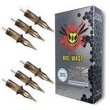 BIGWASP #10 Bugpin 3RL Tattoo Needle Cartridges 3 Round Liner 20Pcs (Generation 3)