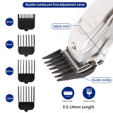 Professional Hair Clippers for Men - Adjustable Hair Trimmer for Men-Barber Clippers for Hair Cutting Grooming Kit , All Metal Beard Trimmer,  Cordless Clippers, Rechargeable, LED Display