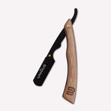 American Wood Stylish Cut Throat Barber Salon Men Shaving Razor +100 Blades