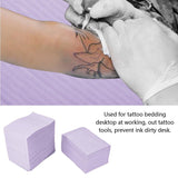 125pcs Disposable Tattoo Waterproof Tablecloths Professional Tattoo Hygiene Supplies 4 Colors to choose(Purple)