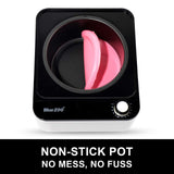 Hair Waxing Kit, Non-stick Wax Warmer, 3.5 OZ Hard Wax Beads pack of 5(Total 1.1lb), 20 Waxing Sticks, and 10 Nose Wax Applicators, Non-stick Wax Warmer for Unisex Adults and Teenagers