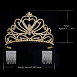 YZHSTONE Gold Tiaras Crowns Women Girls Birthday Queen Crown Princess Costume Pageant Prom Crown