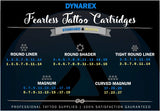 Dynarex Fearless Tattoo Cartridges Round Shader, 1205rs, 20 Count