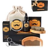 Beard Kit for Men Grooming & Care,Luxury Beard Kit,beard growth kit Birthday Gifts for Men,Beard Oil,Beard Comb,Beard Brush,Beard Scissor,Beard Balm 100% Pure & Organic Beard Kit Set,