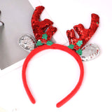 Christmas Hair Accessories Elves Party Christmas Reindeer Antler Costume Headbands For Christmas Holiday Party