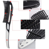2 Pcs Detangling Brushes, Scalp Massage Comb Hair Detangler Brush for Curly 3a to 4c Kinky Wavy Coily Wet Dry Natural Long Thick Hair(Black)