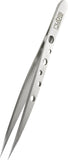 Rubis Switzerland Perforated Point Tip Tweezers - 1K011