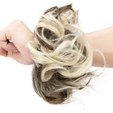 SLLIE 3/4PCS Messy Hair Bun Extensions Chignons Hair Hair Scrunchie Scrunchy Updo Hairpiece