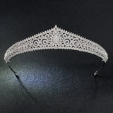 Full Cubic Zirconia CZ Wedding Crown Tiara Diadem Women Hair Jewelry Accessories S17803