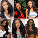 Star Show Brazilian Body Wave Human Hair Wigs 13X4 Lace Front Wigs with Baby Hair 150% Density Pre Plucked Natural Hairline wigs for Black Women (12 inch)