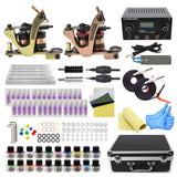 Wormhole Tattoo Complete Tattoo Kit with Case Tattoo Power Supply Kit 20 Tattoo Inks 30 Tattoo Needles 2 Pro Tattoo Machine Kit Tattoo Supplies Tattoo Kit for Beginners TK1000022