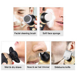 Electric Shaver Razor for Men Bald Head Shaver Nose Hair Beard Trimmer 5 in 2 Grooming Kit, Cordless and Waterproof Electric Rotary Shaver LED Display Quick USB Rechargeable