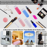 18Pcs Travel Bottles Set, REERON 3Oz Leak Proof Silicone Travel Containers TSA Approved, Refillable Toiletries Travel Tubes Accessorie & Spray Bottles & Cream Jars, For Cosmetic Shampoo Lotion Liquids