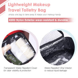 Byootique 420D Clear Nylon Makeup Travel Toiletry Bag Portable Lightweight Mini Transparent Cosmetic Storage Organizer S