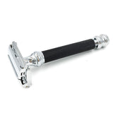 Parker 76R Butterfly Open Double Edge Safety Razor - Super Heavyweight - 5 Parker Premium Blades Included.