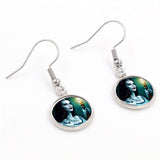 The Munsters (Silver, Drop Dangle Earrings)