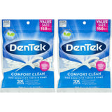 DenTek Comfort Clean Floss Picks Fresh Mint 150 Count (2 Pack)
