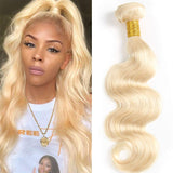 1Bundles 613 Body Wave Human Hair Light Blonde Color Bundles 100% Body Weave Human hair Extensions 100g/Bundle 3-4bundles can be full head(bundle,14")