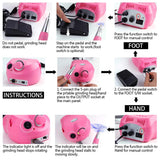 Wodesid Nail Drill Machine Kit Electric Nail File Set Gel Nail Polisher Glazing Nail Drill for Acrylic Nails, Gel Nail Art Polisher Glazing Manicure Grinder Tool (30000RPM Nail Drill)