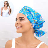 Luxury Eco Shower Cap For Women - Made From 100% Recycled Materials. Stylish, Sustainable, Cute Reusable Shower Cap. Perfect Eco Friendly Gift (Mama Bear)