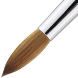 Pana USA Acrylic Nail Brush100% Pure Kolinsky Hair Mahogany Wood Handle with Silver Ferrule Round Shaped Style (Size # 20, Mahogany)