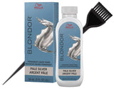 Wella BLONDOR Permanent Liquid Hair TONER (w/Sleek Tint Brush) Haircolor Hair Color Dye (81 Pale Silver)