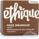 Ethique Eco-Friendly Solid Shampoo Bar for Dry or Frizzy Hair, Frizz Wrangler - Sustainable Natural Shampoo, Soap Free, pH Balanced, Vegan, Plant Based, 100% Compostable & Zero Waste, 3.88oz