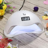 DiiDa Nail Lamp 48W UV/LED Gel Nails Polish Dryer Curing Lamp with Sensor, LCD Display and 10/30/60/99S Timer for Nail Art