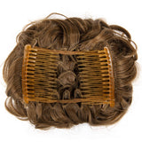 Messy Curly Hair Bun Extensions Updo Hairpiece Chignons Easy Stretch Hair Combs Clip in Ponytail Extensions