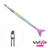 Whats Up Nails - Mermaid #3 Angular Brush for Clean Up Cuticles Skin Around Nail