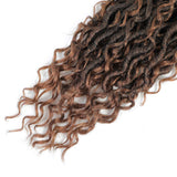 6 Packs Neo-Goddess Locs Crochet Hair 14 Inch Boho Hippie Locs With More Small curls Bohemia Fauxs Locs(14inch,T1B/30)