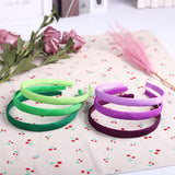 27 Pcs DIY Headbands for Little Girls,Hard Head Band Ribbon Grosgrain Wrapped Hair Band ,Anti-slip No Teeth Hair Styling Head Piece