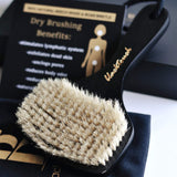 Dry Body Brush - 100% Natural Bristles - Cellulite Treatment, Increase Circulation and Tighten Skin